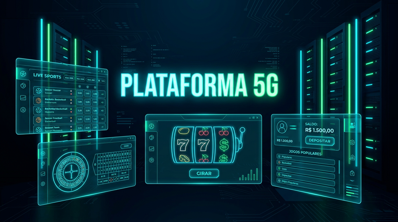 Interface da Plataforma 5gbet Tecnologia 5G Moderna